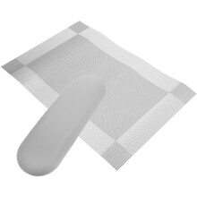 Conjunto Almofada Para As E Unhas Couro Com Tapete