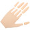 Mão De Treinamento Silicone Reutilizável Para De Unhas 3
