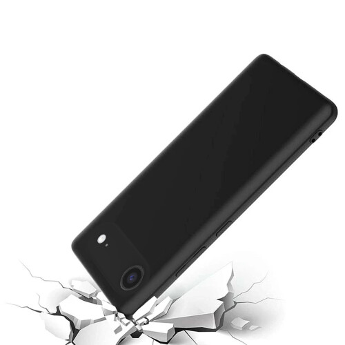 (Black) For Apple iPhone 17 Air Plain Silicone Gel Phone Case 2