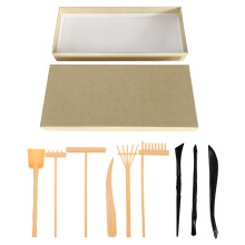 1 Set Zen Garten Harke Für Sandkunst Mini Garten Deko Kunststoff