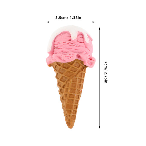 2 Unidades De Sorvete Cone Para Decoração E Exibição 1