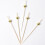 100 Unidades 12 Cm De Cocktail Com Redondas Dourados 6