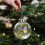 Bird Pattern Acrylic Christmas Ball Decoration Clear-dolphin 7