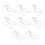 8St Nagelkunst Oefenstand Transparant Manicure Accessoire 6