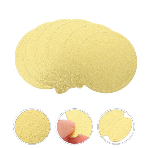 100Stk Papier Kuchen Servierteller Für Gold 1