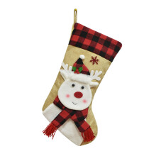 Festival 3D Embroidered Stocking Decorative Storage Pouches-3