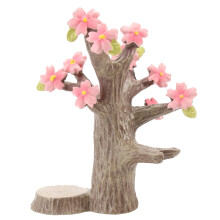 1 Enfeite Japonês Árvore Flor De Pêssego Marrom Rosa