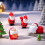 Santa Miniature Resin Statues Christmas Home Decors Tabletop 2