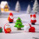 Santa Miniature Resin Statues Christmas Home Decors Tabletop 5