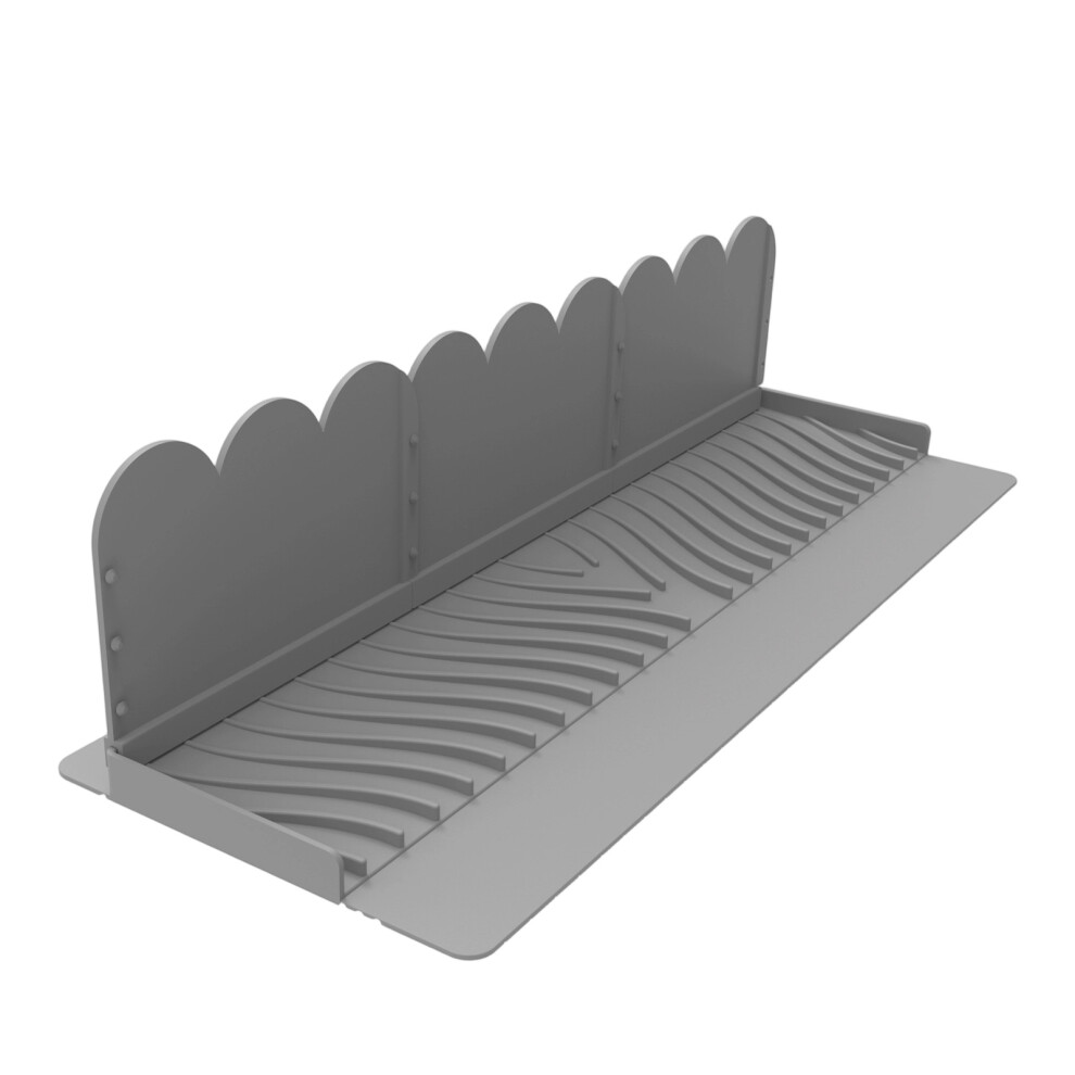 Customizable Sink Edges Splashes Silicone Water Barrier-Gray 7695000190078