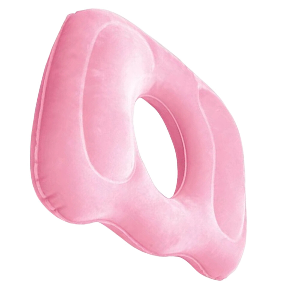 Ventilated Plushes Seat Cushion Removable Washable Cover-Pink