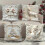 Santa Face Embroidered Cushion Cover Quick Changes Seasonal-D 3