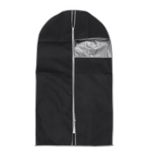 Black Garment Bag with Zipper for Suit Clothes Travel Organizer