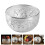 2Pcs Silver Thai Tin Bowl Small Carved Essential Oil Container for Spa 10