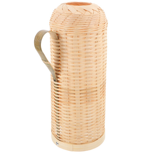 2Stk Thermische Wasserflasche Mit Bambushülle 1