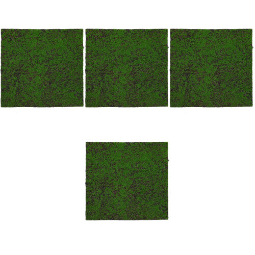 4Pcs Simulation Green Turf Mat Artificial Moss DIY Gardening Decor 2