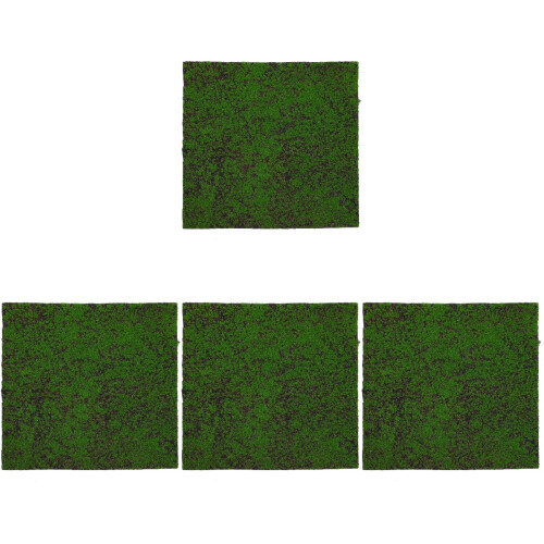4Pcs Simulation Green Turf Mat Artificial Moss DIY Gardening Decor 1