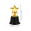 5 Mini Gouden Trofees Plastic Voor Feest Aandenken Prijs 2