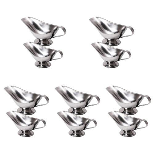 10 Sauce Behälter Metall Bratensoßen Boot 1