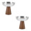 2Stk Dessertschalen 150Ml Mit Holzfuß Für Pudding 5