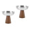 2Stk Dessertschalen 150Ml Mit Holzfuß Für Pudding 9