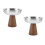 2Stk Dessertschalen 150Ml Mit Holzfuß Für Pudding 4