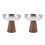 2Stk Dessertschalen 150Ml Mit Holzfuß Für Pudding 8