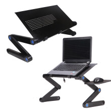 Verstellbarer Laptopständer Klappbar Mit Mauspadhalter Schwarz