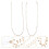 2 Legering Hartvormige Brilketting Goudkleurig 4