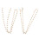 2 Legering Hartvormige Brilketting Goudkleurig 5