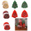 Holiday Themed Cartoon Clock Portable-red christmas tree 3