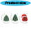 Holiday Themed Cartoon Clock Portable-red christmas tree 4