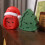 Holiday Themed Cartoon Clock Portable-red christmas tree 7