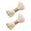 2St Floral Striped Webbing Geschenkverpackungsband Naturfarben 6