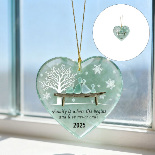 Heart Shaped Yard Ornament Christmas Tree Accessories Decoration 1