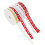 Polyester Geschenklint Met Hartpatroon Voor Feestdecoratie 1