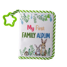 Baby's My Firsts Family Album,Baby Photo Album 46 Soft Cloth