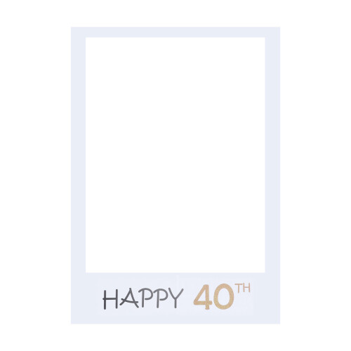 Happy 40. Diy Papier Bilderrahmen Accessoires
