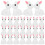 50 Mini Konijntjes Beeldjes Standbeeld Decor 10
