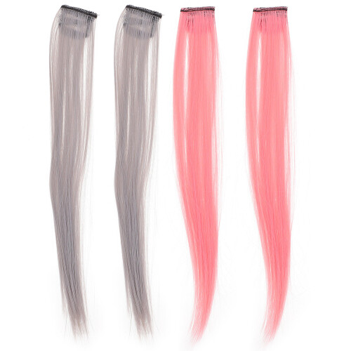 4 Stuks Vrouwen Haarverlenging Clips Kort Haarstuk 1