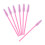 50Stk Einweg Wimperntusche Applikator Set Pink 7