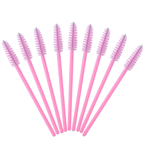 50Stk Einweg Wimperntusche Applikator Set Pink 2