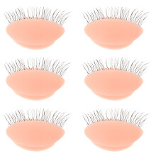 3 Paar Austauschbare Echte Wimpern Übungs- Für Training