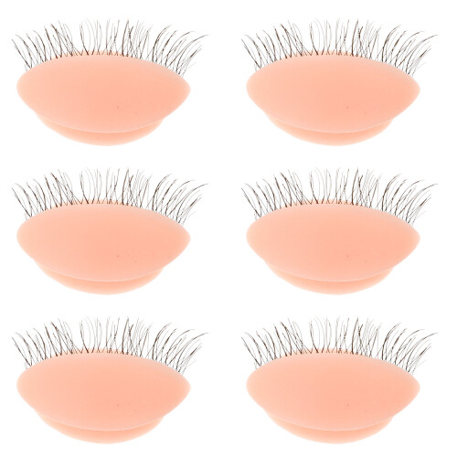 3 Paar Austauschbare Echte Wimpern Übungs- Für Training