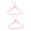 2Stk Pearl Kleiderbügel Für Haustiere Pink 3