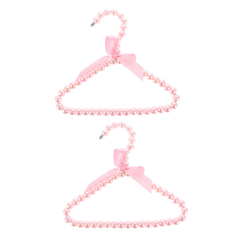 2Stk Pearl Kleiderbügel Für Haustiere Pink 2