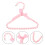 2Stk Pearl Kleiderbügel Für Haustiere Pink 4