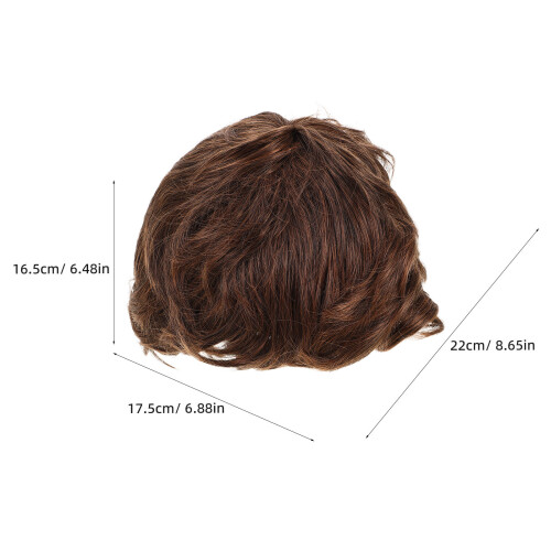 Short Braune Perücke Für Männer Mit Realistischem Design 2