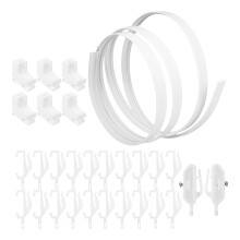 1 Set Deckenvorhanglaufsystem Mit Biegbaren Für Raumteiler