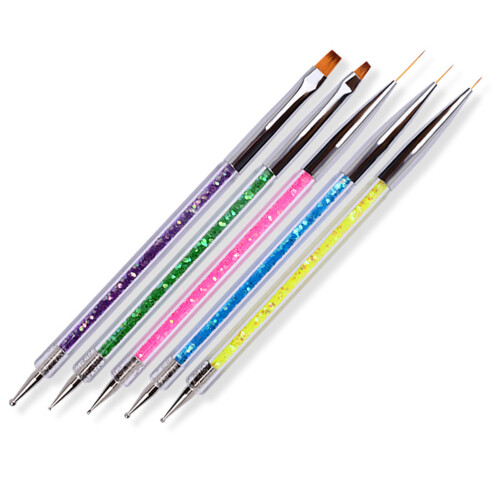 20 2 Sets Nail Dotting Pen Doppelseitig Für UV Gel